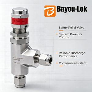 316 Stainless Steel Forged Polished NPT Three-Way Proportional Relief Valve Double Ferrule Tube Unloading Safety Valve Fitting